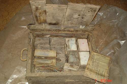 Soviet stuff box with documents found!