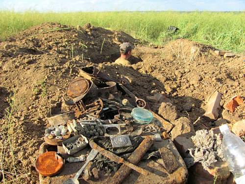 Stalingrad: digging near Gorodis&#1089;he &amp; Gumrak