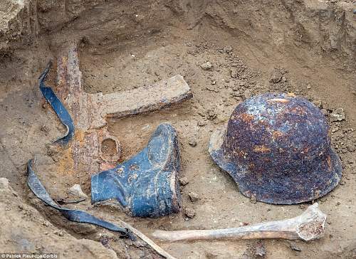 Battle of Seelow Heights - Remains of German Soldiers Recovered 69 Years On.