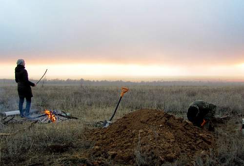 Stalingrad: digging near Gorodis&#1089;he &amp; Gumrak