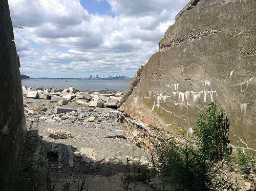 Boston WW2, harbor island ruins.