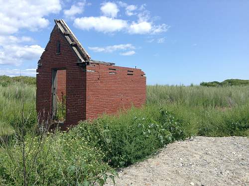 Boston WW2, harbor island ruins.