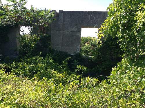 Boston WW2, harbor island ruins.