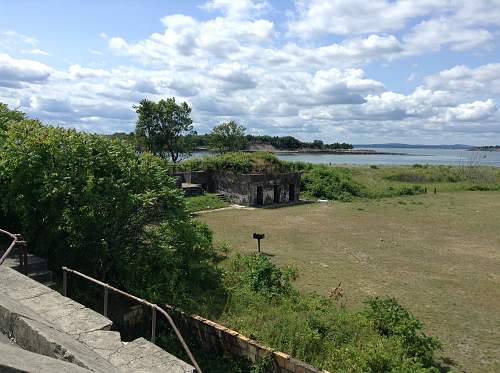 Boston WW2, harbor island ruins.