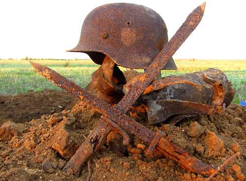 Stalingrad: digging near Gorodis&#1089;he &amp; Gumrak