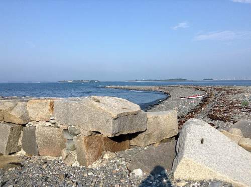 Boston WW2, harbor islands ruins/bunkers.