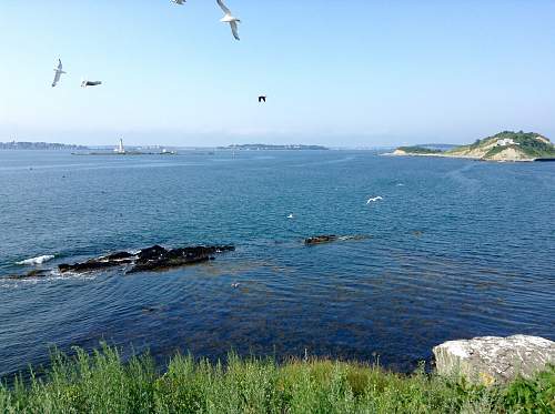 Boston WW2, harbor islands ruins/bunkers.