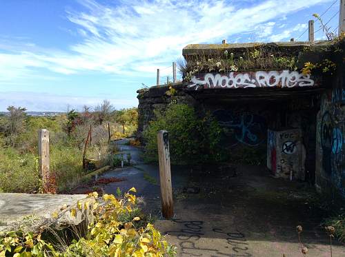 Boston WW2, harbor islands ruins/bunkers.