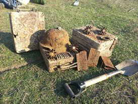 WW2 digging in Transylvania, Romania.