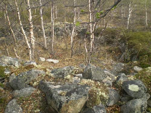 Traces of war in the Kola Peninsula.