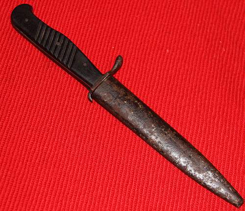 WWI WWII German Trench Knife / Boot knife Nahkampfmesser Solingen Omega