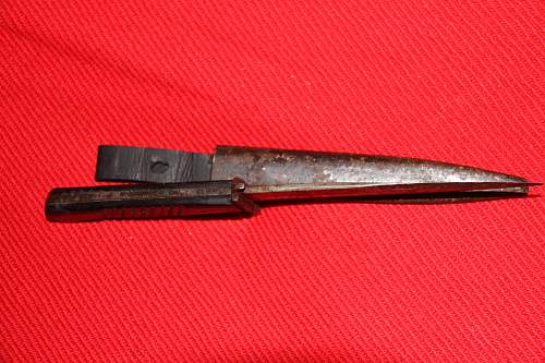 WWI WWII German Trench Knife / Boot knife Nahkampfmesser Solingen Omega