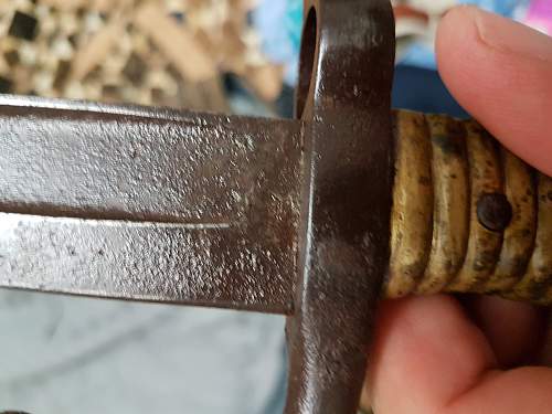 Having trouble identifying bayonet's origin...German Rolling Block Bayonet mod. to fit 1871 Mauser???