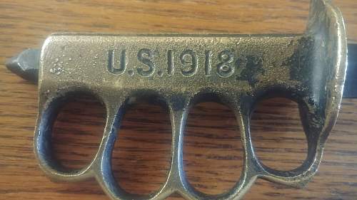 A U Lion. US 1918 Fighting knife