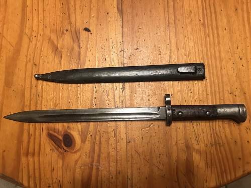 Czech VZ24 bayonet don’t know if it was issued by Germany