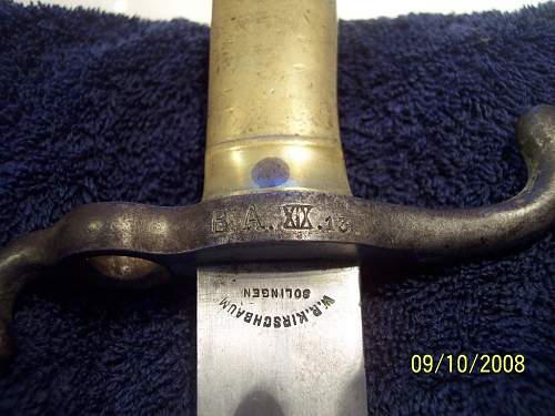 German 1871 Bayonet