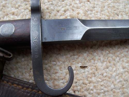 old Dutch bayonet or fighting knife for id