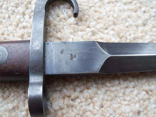 old Dutch bayonet or fighting knife for id