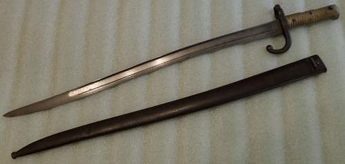 Rework the Chassepot bayonet for the m1888 or a fake?