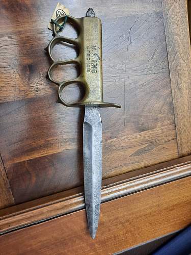 M 1918 Mark 1 TRENCH KNIFE Opinions