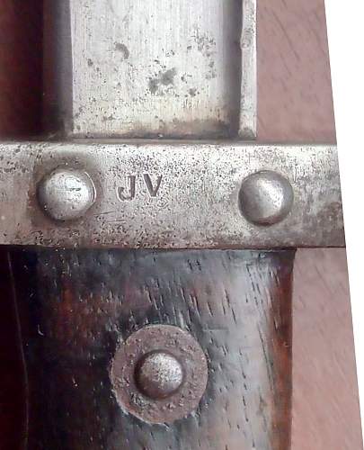 Gras bayonet with the brand name &quot; J. V.&quot;
