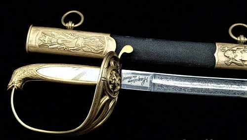 the sabre of a Danish naval officer!