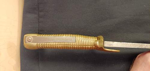 Napoleonic era Baker rifle bayo authentication