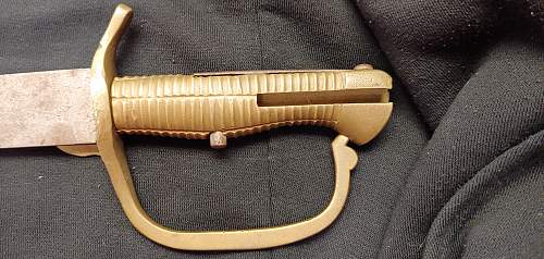 Napoleonic era Baker rifle bayo authentication