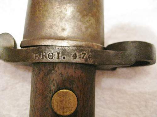 Canadian 1893 Bayonet for the Martini Metford Rifle