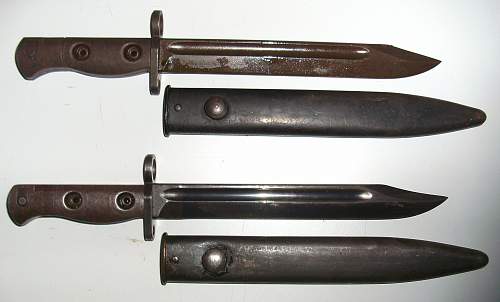 Australian L1A2 Bayonets-Short &amp; Long