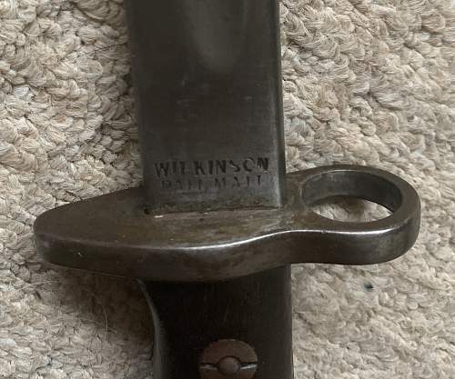 Wilkinson Pall Mall bayonet 1907 “unmarked”?