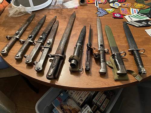 Some bayonets from an old house
