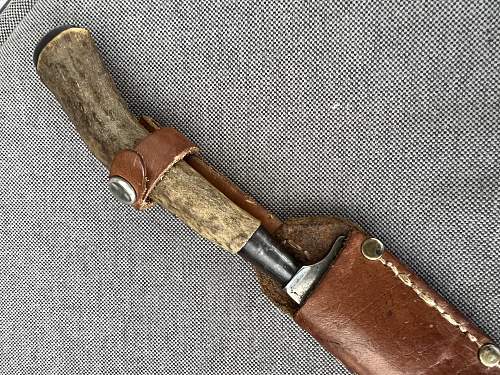 Engraved german fighting knife