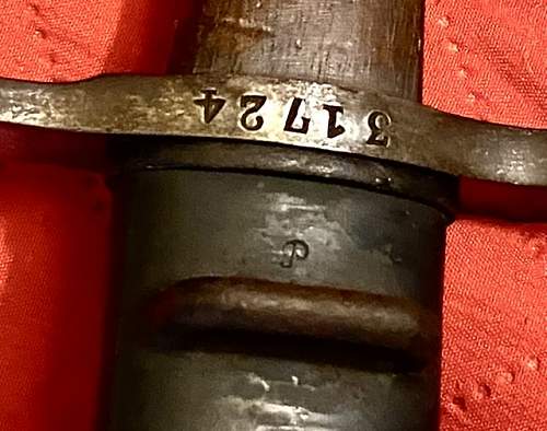 Possible very rare maker’s mark on Swiss M1914 Pioneer sawback bayonet?