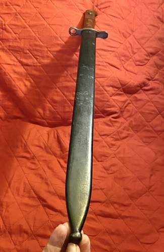 Possible very rare maker’s mark on Swiss M1914 Pioneer sawback bayonet?