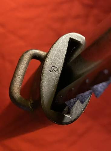 Possible very rare maker’s mark on Swiss M1914 Pioneer sawback bayonet?