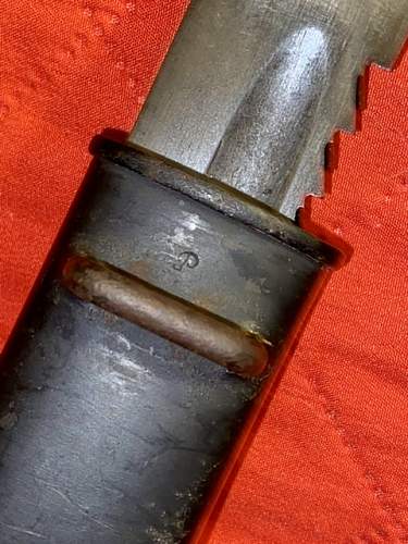 Possible very rare maker’s mark on Swiss M1914 Pioneer sawback bayonet?