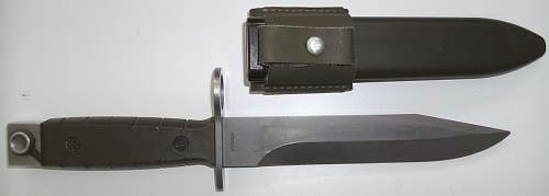 Swiss M1990 bayonet for SIG 90 assault rifle