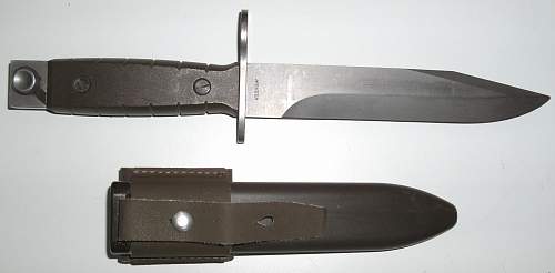 Swiss M1990 bayonet for SIG 90 assault rifle