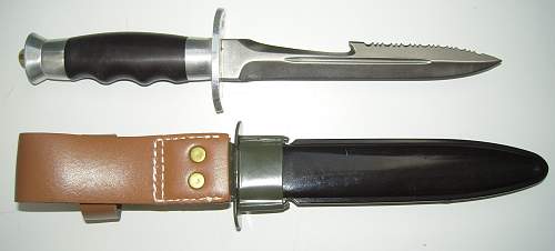 Chinese PLA paratroopers combat knife