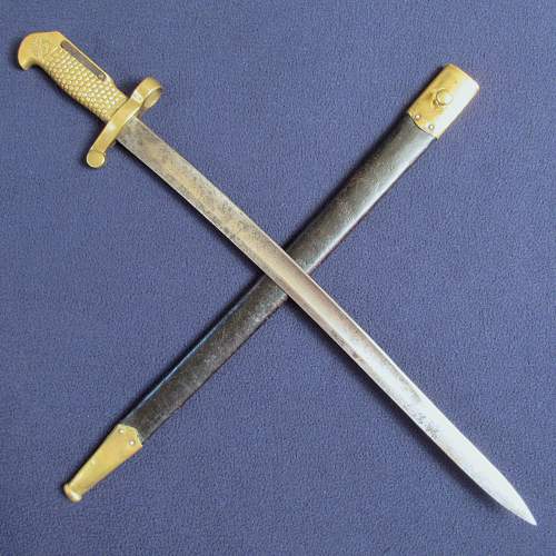 US Navy M1870 Type 1 Brass Hilted Yataghan Bayonet original or repro ?