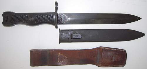 Yugo &quot;M 1956&quot; sub-machine gun bayonet