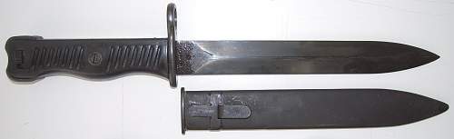 Yugo &quot;M 1956&quot; sub-machine gun bayonet