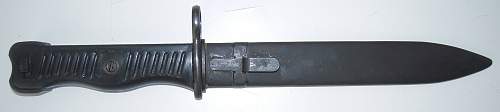 Yugo &quot;M 1956&quot; sub-machine gun bayonet