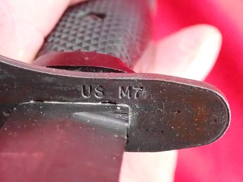 US Bayonet M7 BOC with M10 Scabbard Example