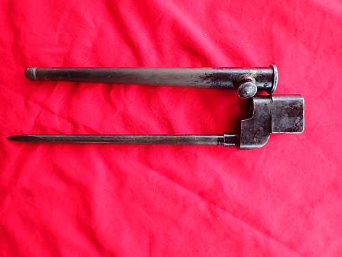 Bayonet British MK4 with leather tab help please
