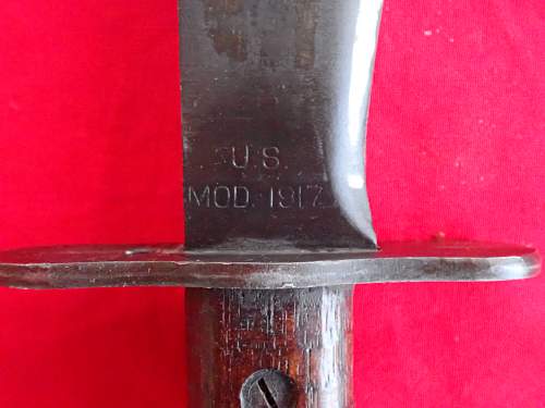 US M1917 Bolo Knife Example