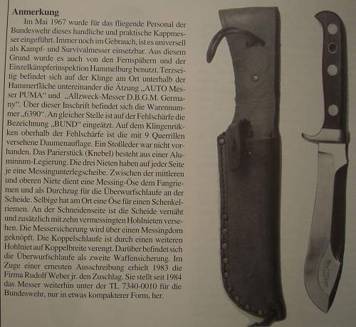 Cord cutter knife of the BW &quot;Hirschkrone&quot;