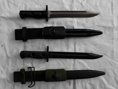 Australian L1A2 Bayonets-Short &amp; Long