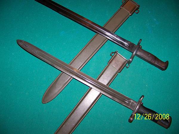 2 US Garand bayonets